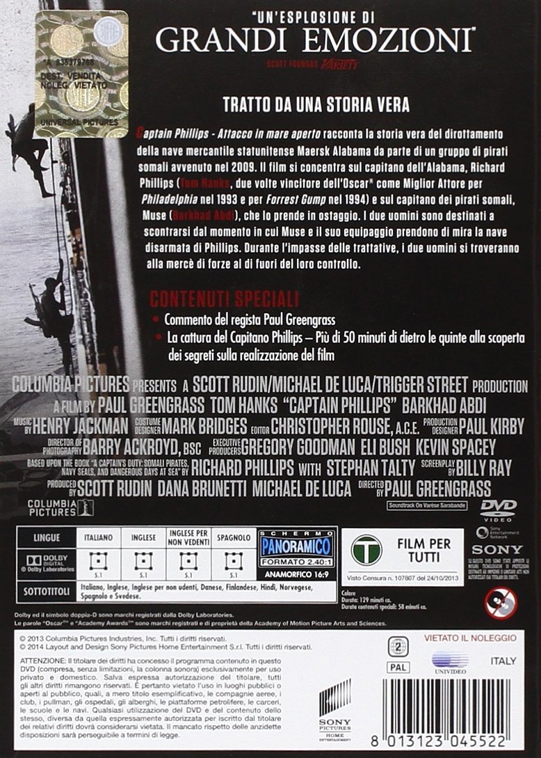 Image secondaire de Captain Phillips - Film DVD avec Tom Hanks