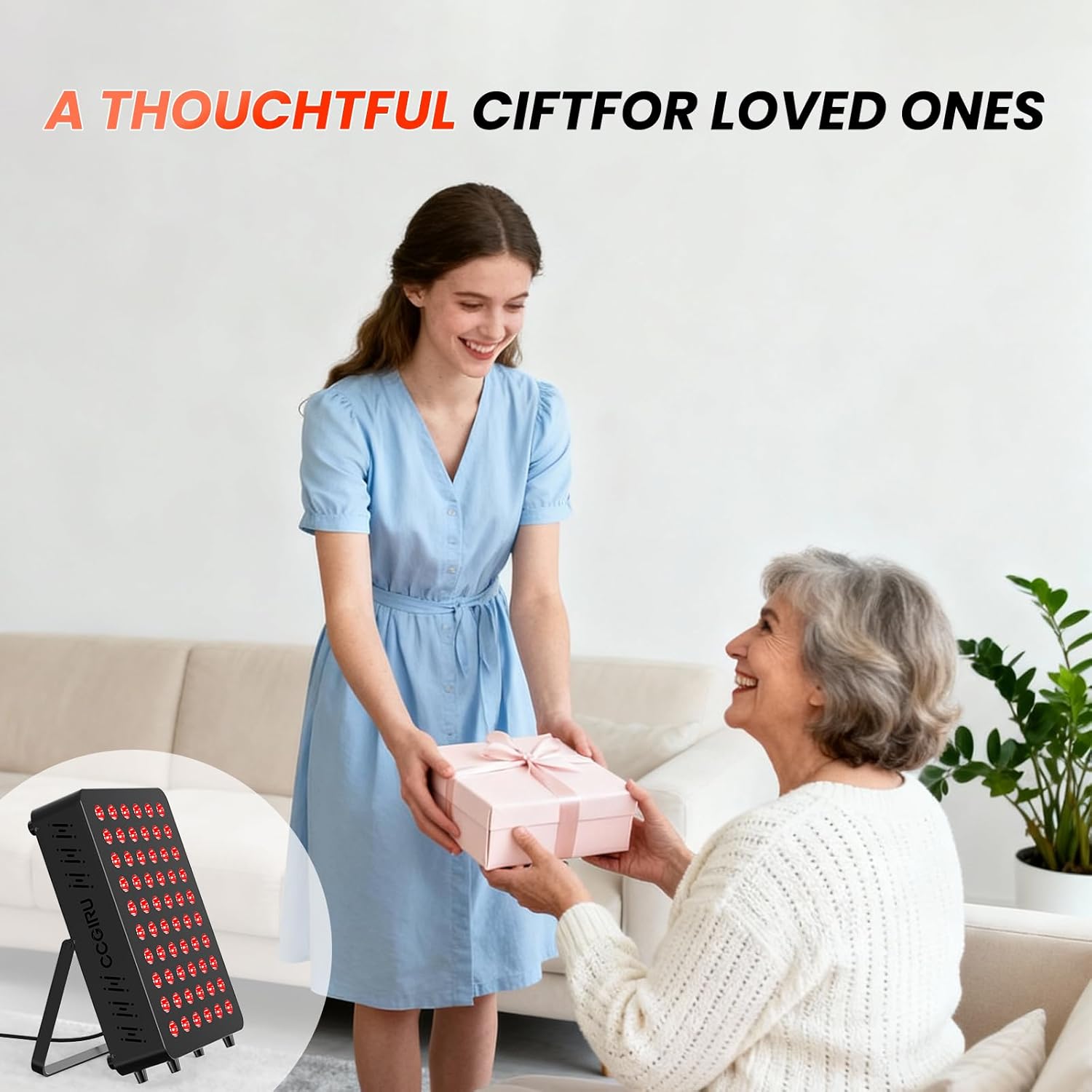 Red Light Therapy for Face & Body, 60 Dual Chip LEDs,660nm 850nm Near Infrared Light Therapy Panel, Flicker Free Clinical Grade Panel for Energy, Pain, Skin, Recovery, Performance - Image 7