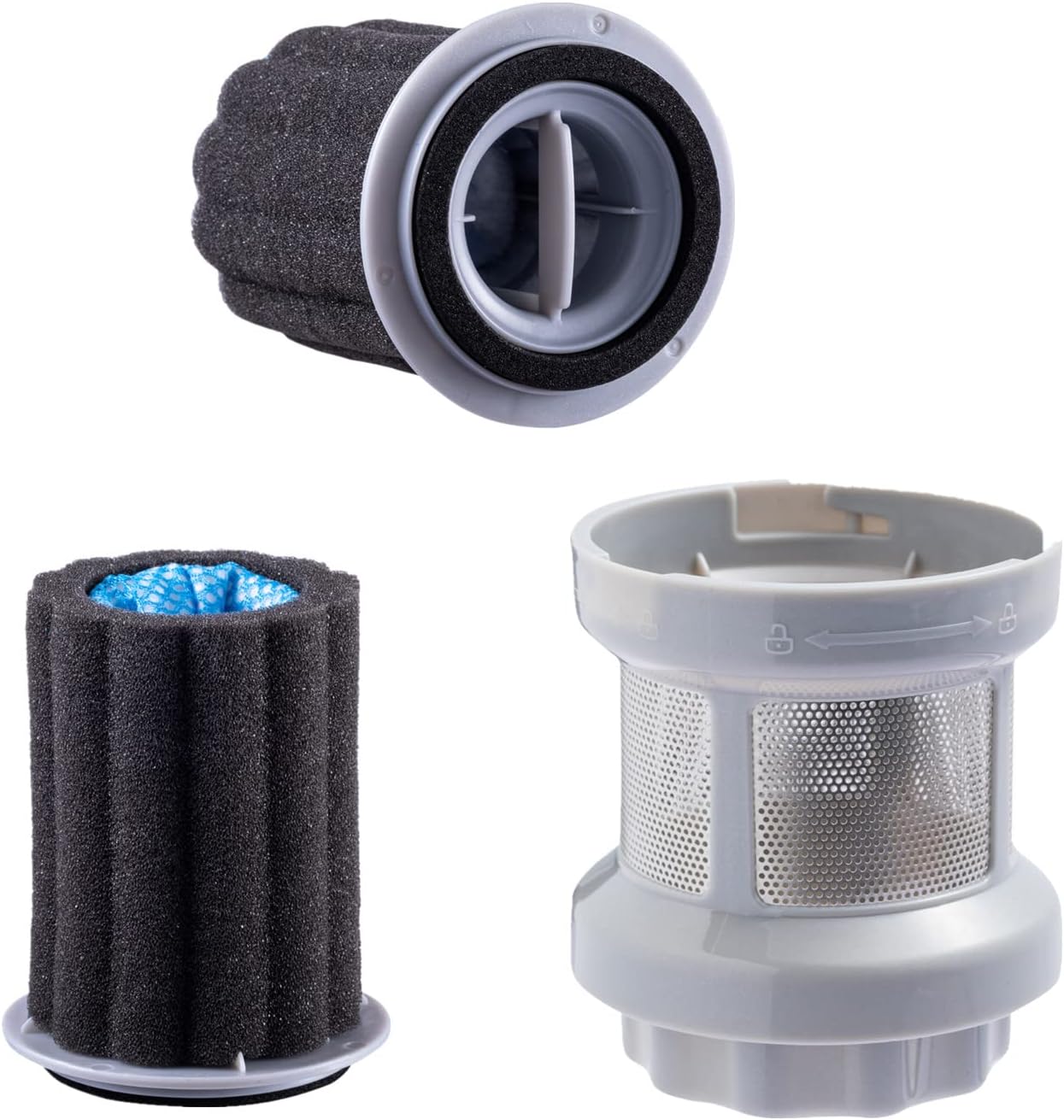 Replacement Filter Kit Z0801 and Z1201 For Eureka Power Plush and HyperClean Cordless Stick Vacuum NEC120,NEC122,NEC124,NEC222