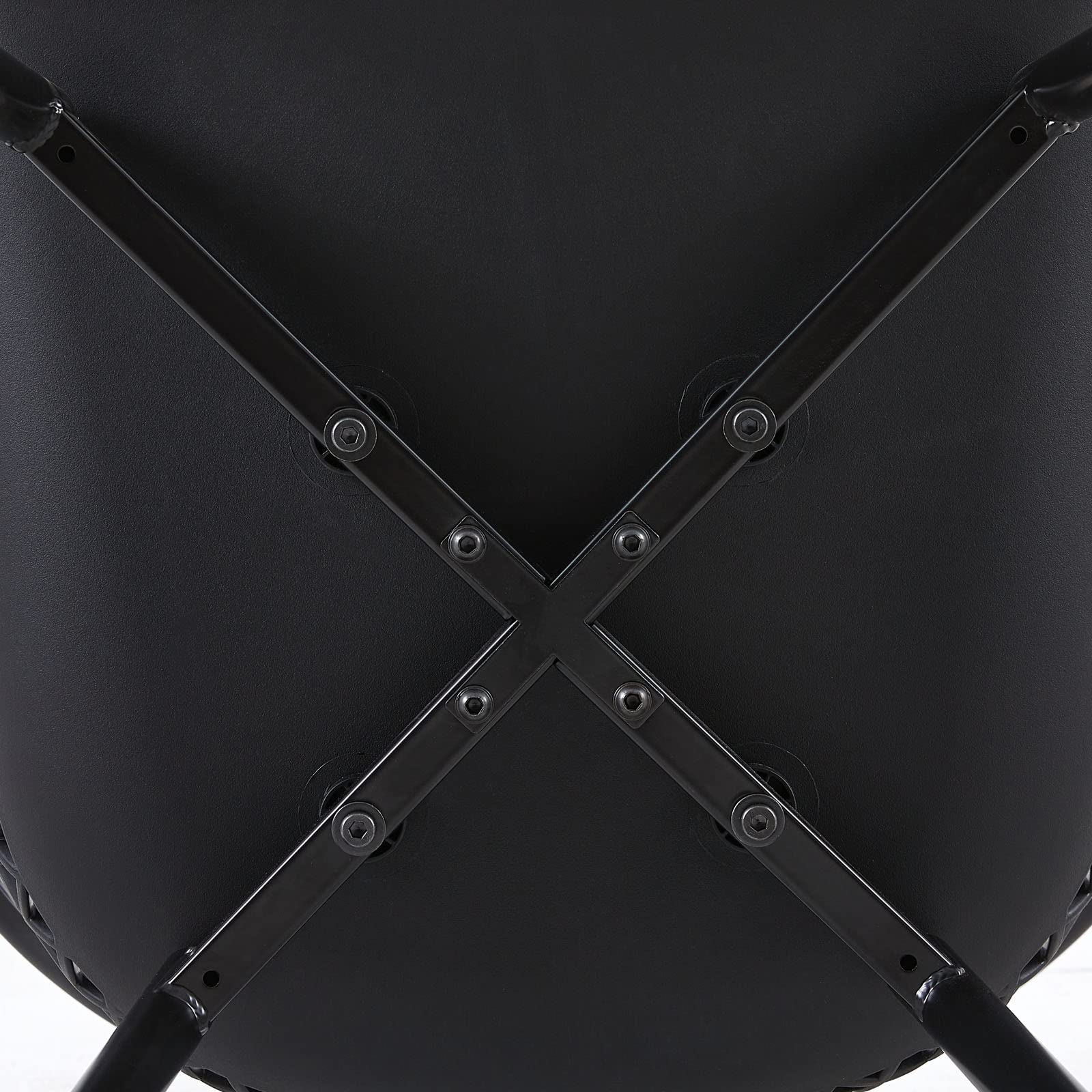 buybyroom Juego de 2 sillas de jardín, sillas de jardín para exteriores, muebles de balcón, sillas de salón para exteriores, para balcón pequeño, sillas de terraza, soporta 120 kg, color negro