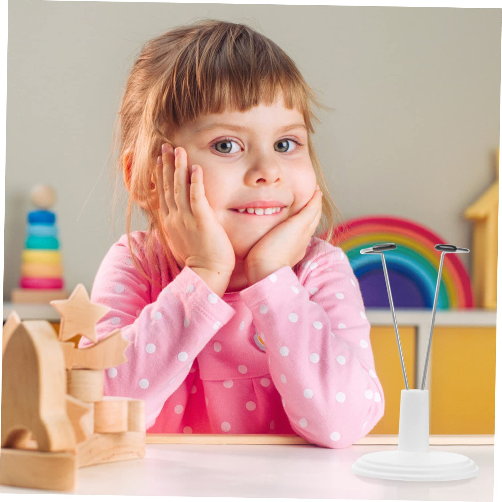 BESPORTBLE 6Pcs Portable Doll Storage Rack White Display Stand for Fashion Dolls Model Bracket for Home and Store Decoration