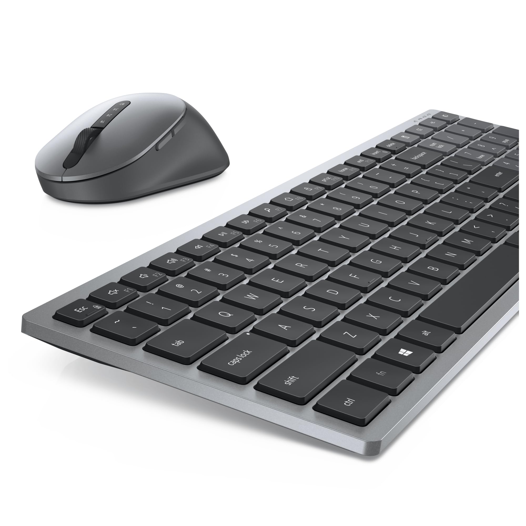 Dell KM7120W, wireless, Multimedia, tastiera e mouse, French (AZERTY), nero