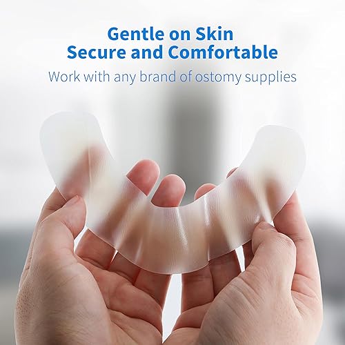 Miniatura 4 de 40 tiras elásticas de barrera para ostomía, fugas hidrocoloides impermeables de grado médico, cinta adhesiva para la piel para bolsas de colostomía