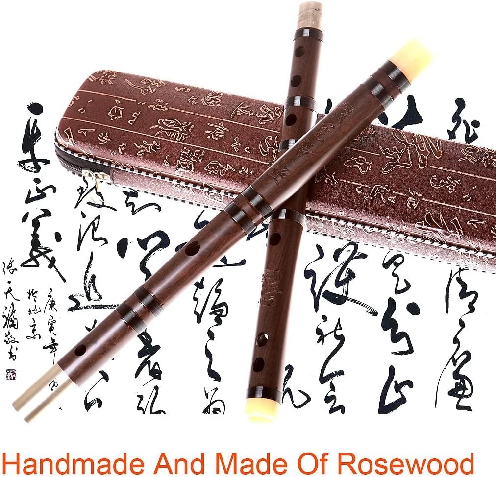 Buy Professional Flute Dizi,Chinese Instrument Aged Rosewood Dizi E key