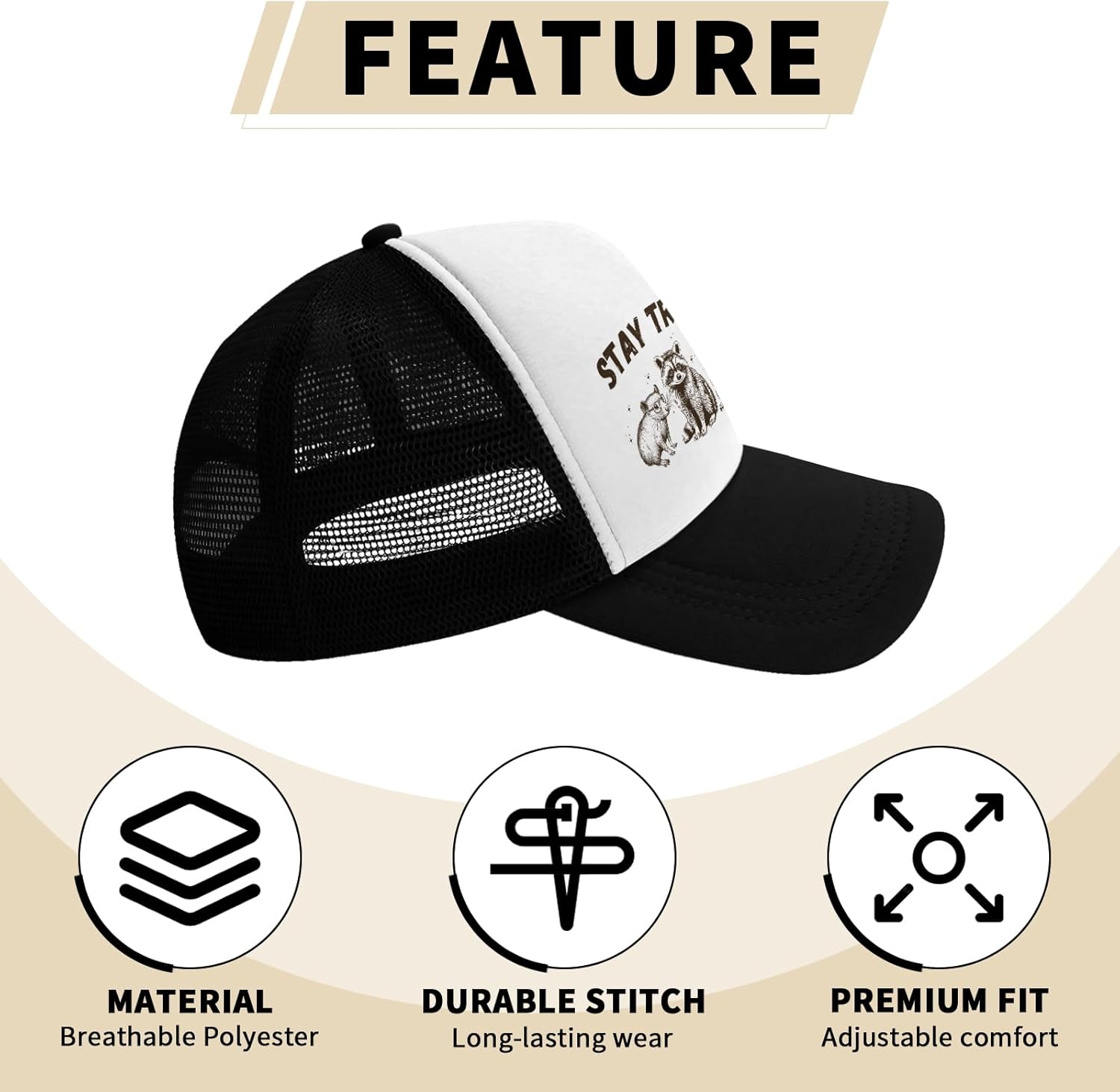 Funny Trucker Hats,Trucker Hat Baseball Cap for Women Snapback Adjustable Hat Humor Gift Men - Image 5