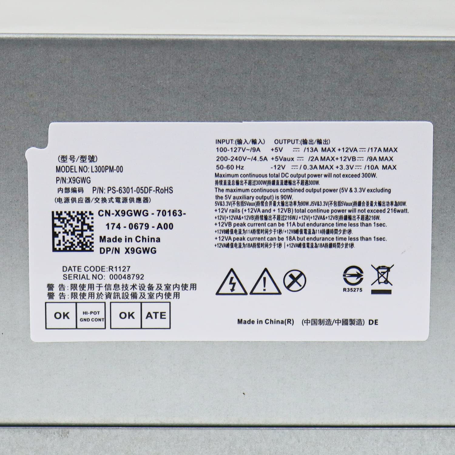 Amazon.com: YEECHUN Upgraded 300W L300PM-00 Power Supply 