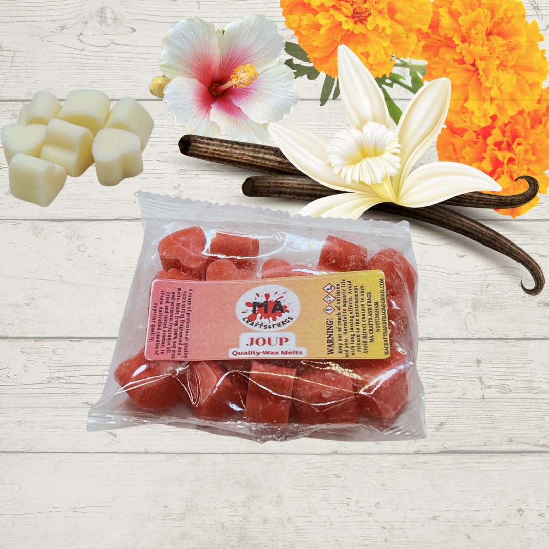 20 x Highly Scented Wax Melts Mini Hearts Handmade, Cruelty Free, Vegan Many fragrances (Joup)
