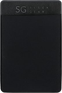 Slim Wallet for Men & Women, Minimalist Wallet, Thin Wallet, Card Holder, Business Card Holder, Credit Card Wallet, ID Holder, Front Pocket Wallet with 2 Card Slots (Black)