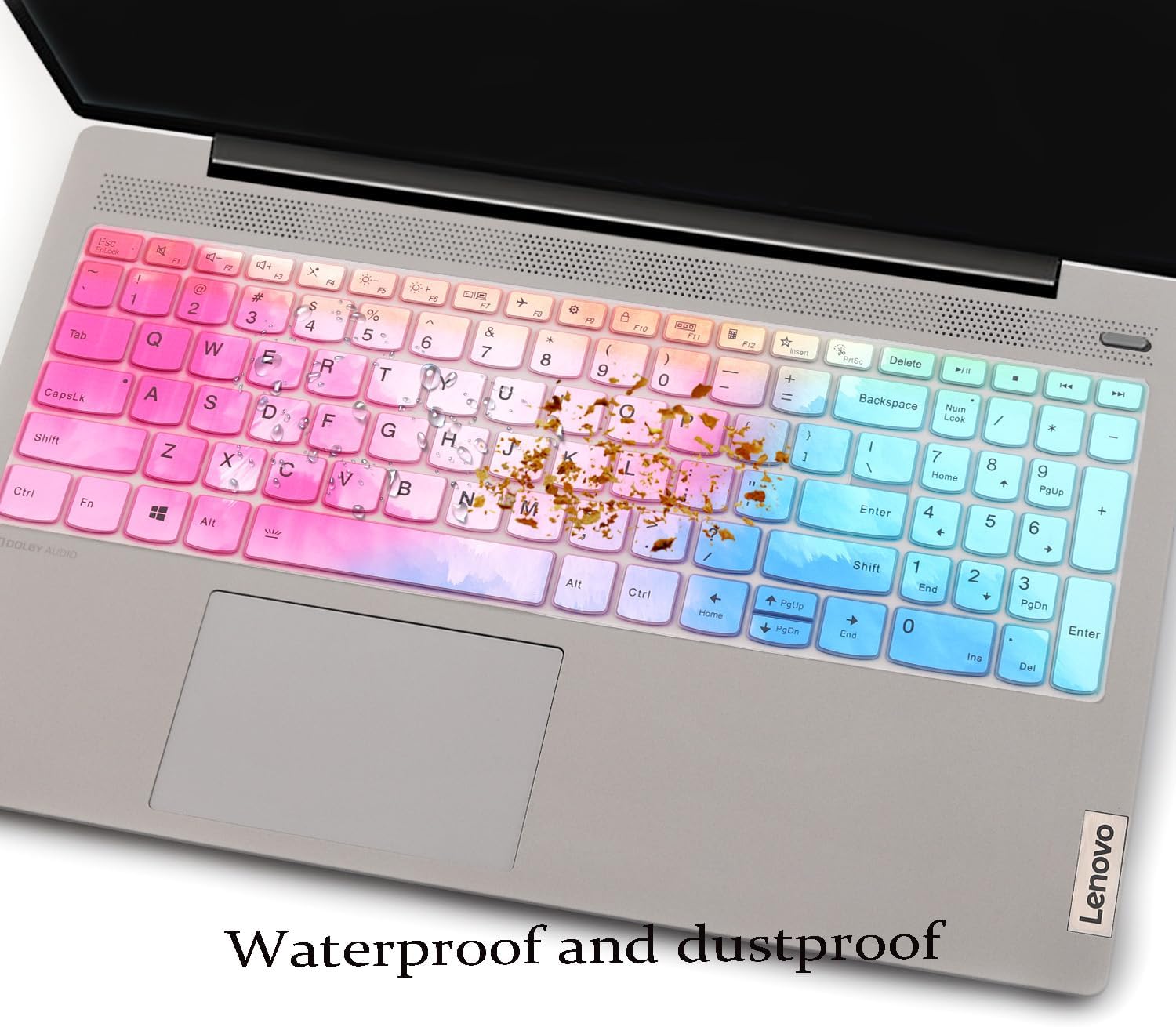 Keyboard Cover for Lenovo Yoga 7i 15.6 16, IdeaPad 3 3i 15.6 /IdeaPad 5 15.6/ Lenovo Flex 5 15.6/ ideaPad Flex 5 15 / ideaPad Slim 7 15.6, ThinkBook Gen 4 15.6", ThinkBook 15 G2 G3 15p Color image 3 of 6 B0DRTX8VNS