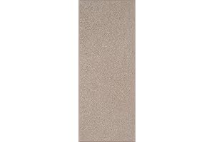 Solid Color 4x12 Rug Custom Size Beige Stain Resistant Carpet