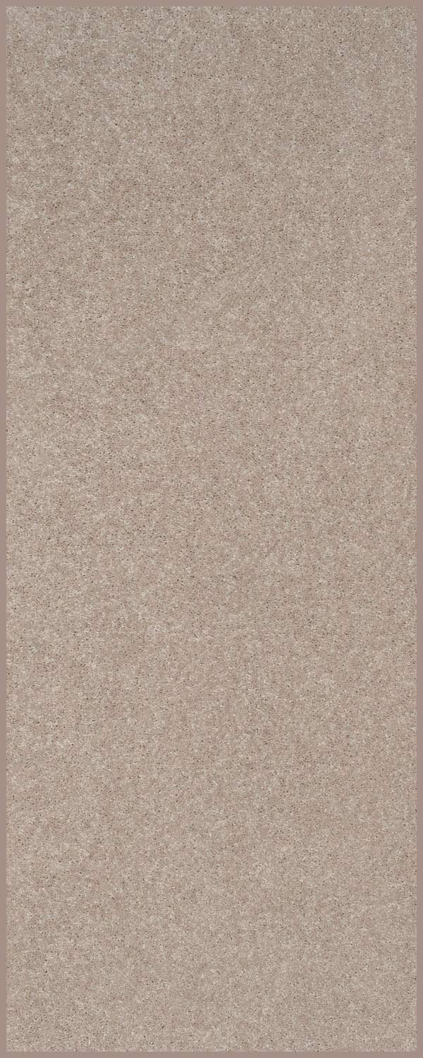 Home Queen Solid Color Custom Size Runner Area Rug Beige, 4' x 12' (H-DC-4X12-BEIGE)