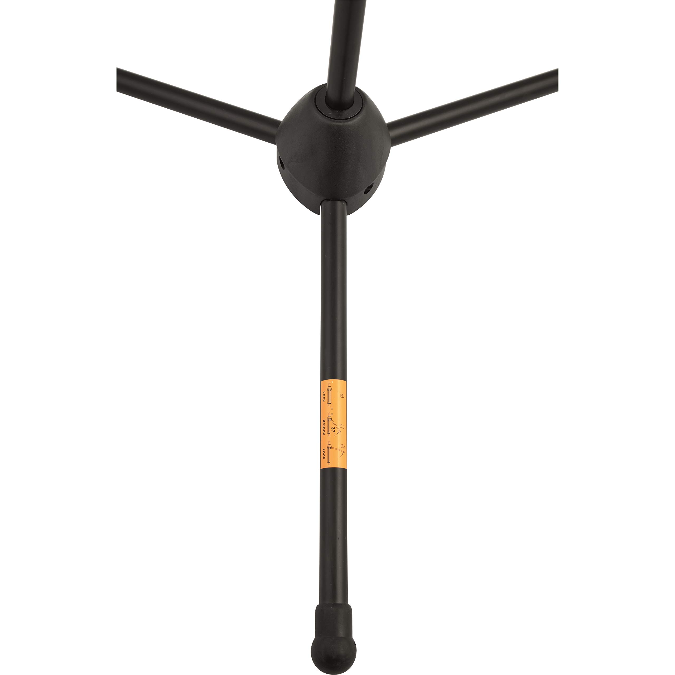 QUIK LOK - A/302 BK ASTA MICROFONICA SERIE 300, Asta Microfonica a Giraffa A302 BK, Acciaio Tubolare, Snodo in ABS, Colore Nero