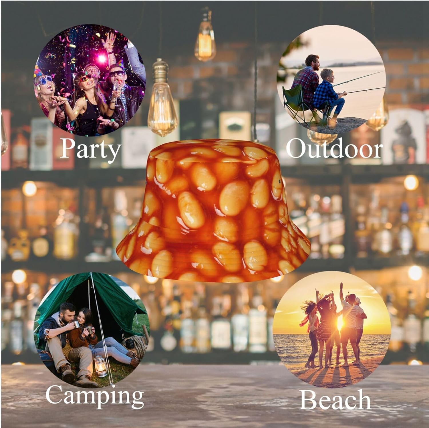 Funny Food Humor Bucket Hat for Mens Boys Summer Casual Fisherman Cap Lightweight Travel Beach Sun Hats Outdoor - Image 5