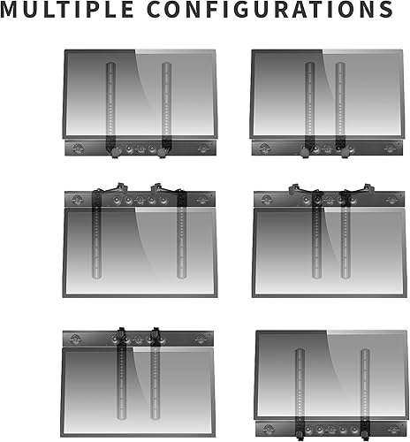 Miniatura 7 de VIVO Soporte de barra de sonido de acero con base antideslizante, TV montado sobre o debajo de la pared, se adapta a la mayoría de patrones VESA