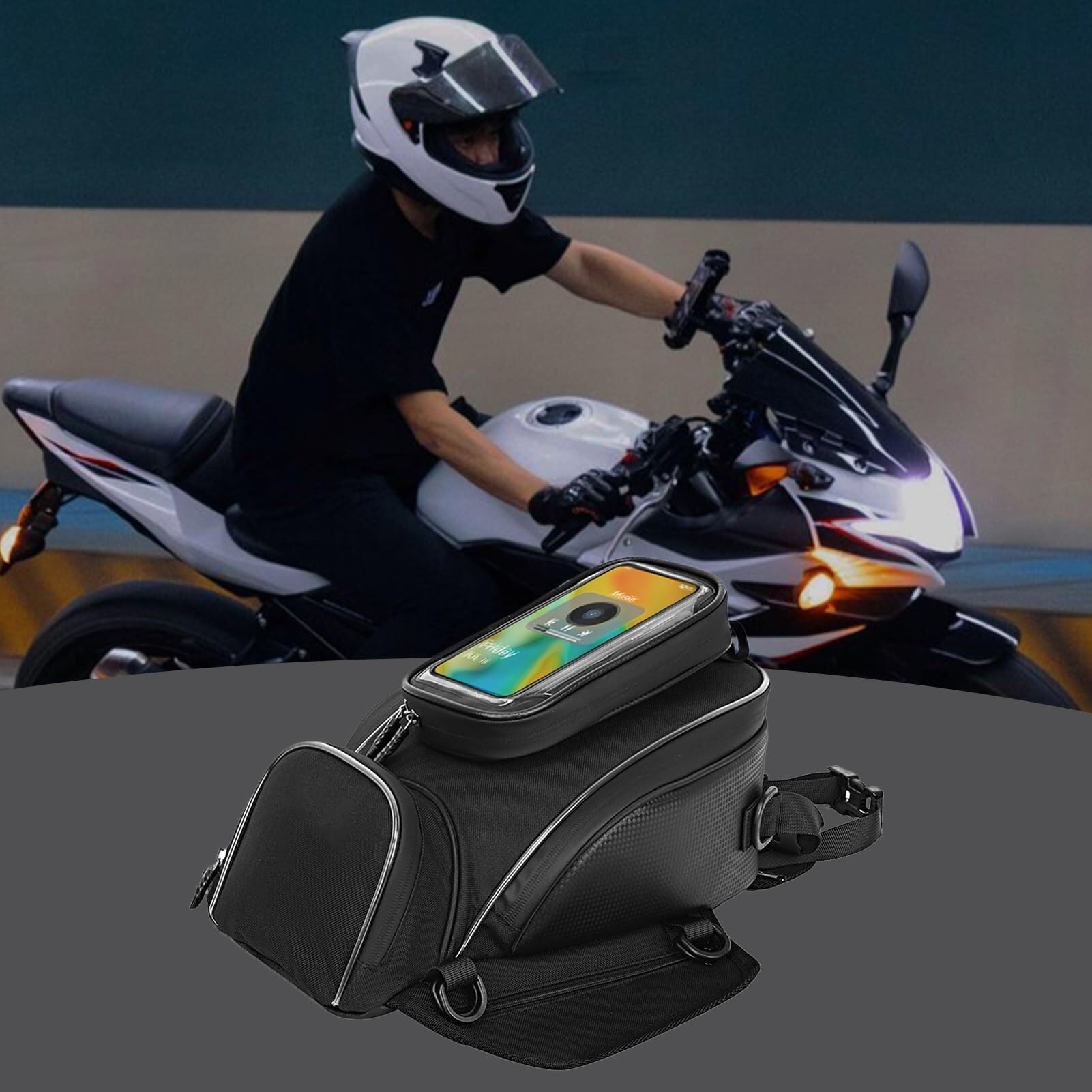 Bolsa para depósito de Moto Grande, 1 Unidad, Bolsa Tanque Motocicleta