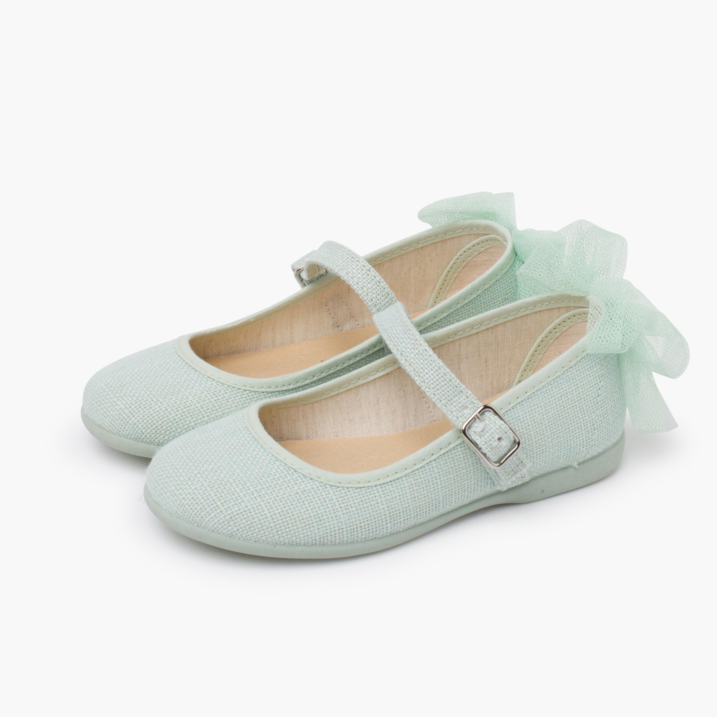 Pisamonas Ballerine Cerimonia Fiocco Posteriore in Tulle