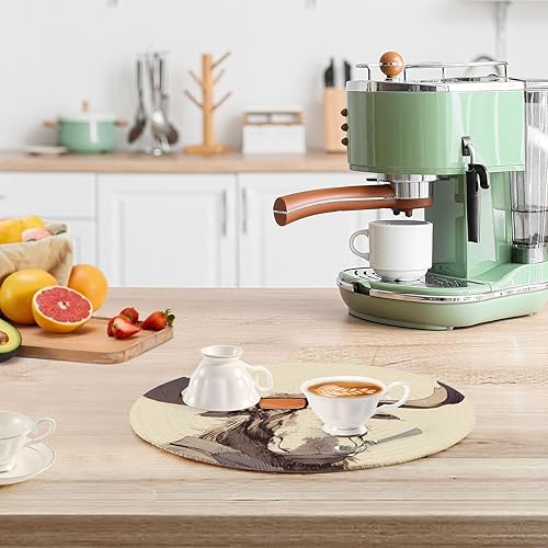 Miniatura 6 de Juego de 3 salvamanteles para ollas y sartenes calientes de 15 pulgadas, juego de agarraderas para cocina, decoración de baño, alfombrilla de