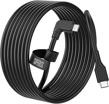 SUPERUS Link Cable 10 FT Compatible with Oculus/Meta Quest 3/2/1 - USB C to USB C Charger Cable, High Speed Data Transfer & Charging Cord, Accessories for VR Headset Gaming PC/Steam VR