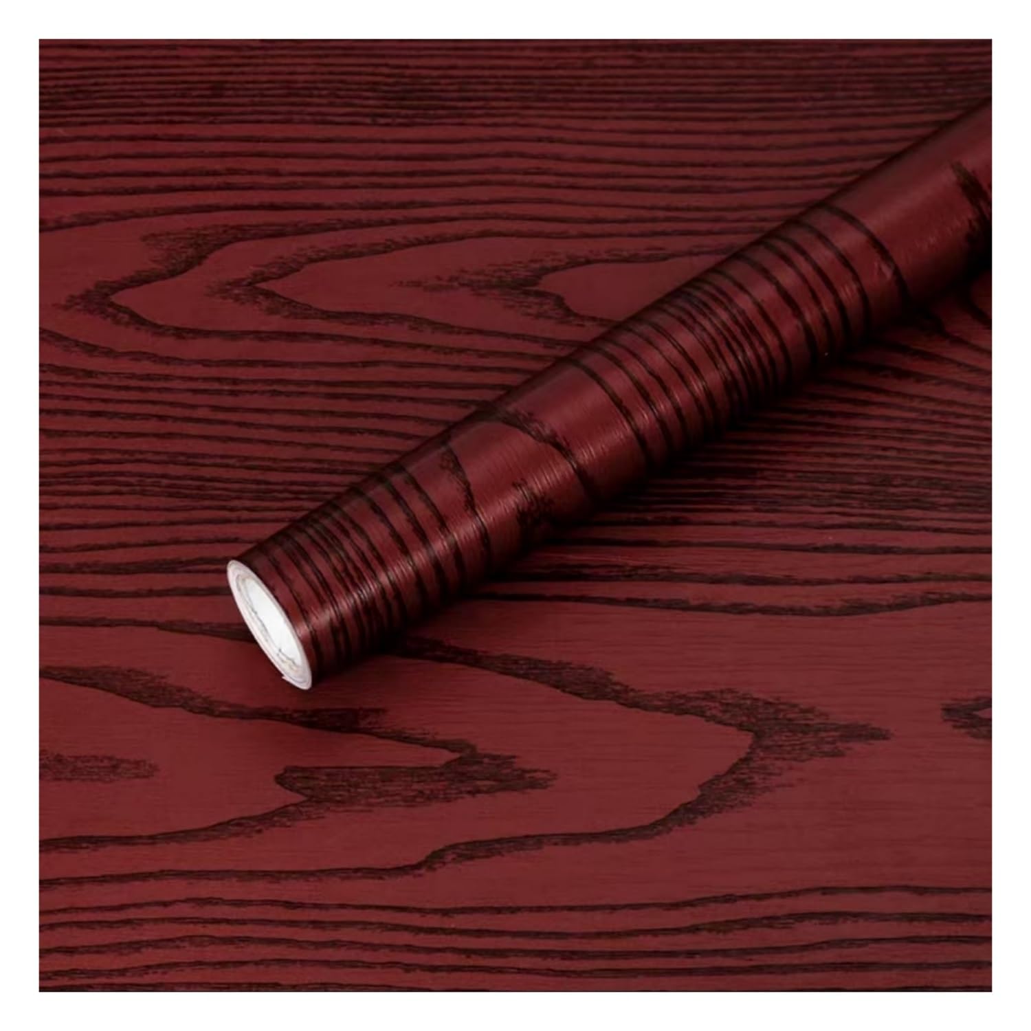 Lxlambentive A Wood Self Dhesive Wallpaper, Vinyl Wrap With Waterproof Thick Pvc Finish, Removable Furniture Stickers, 1 Pack, Red Wood Grain For Cabinets, Doors & Tables(,15Cm*10M)