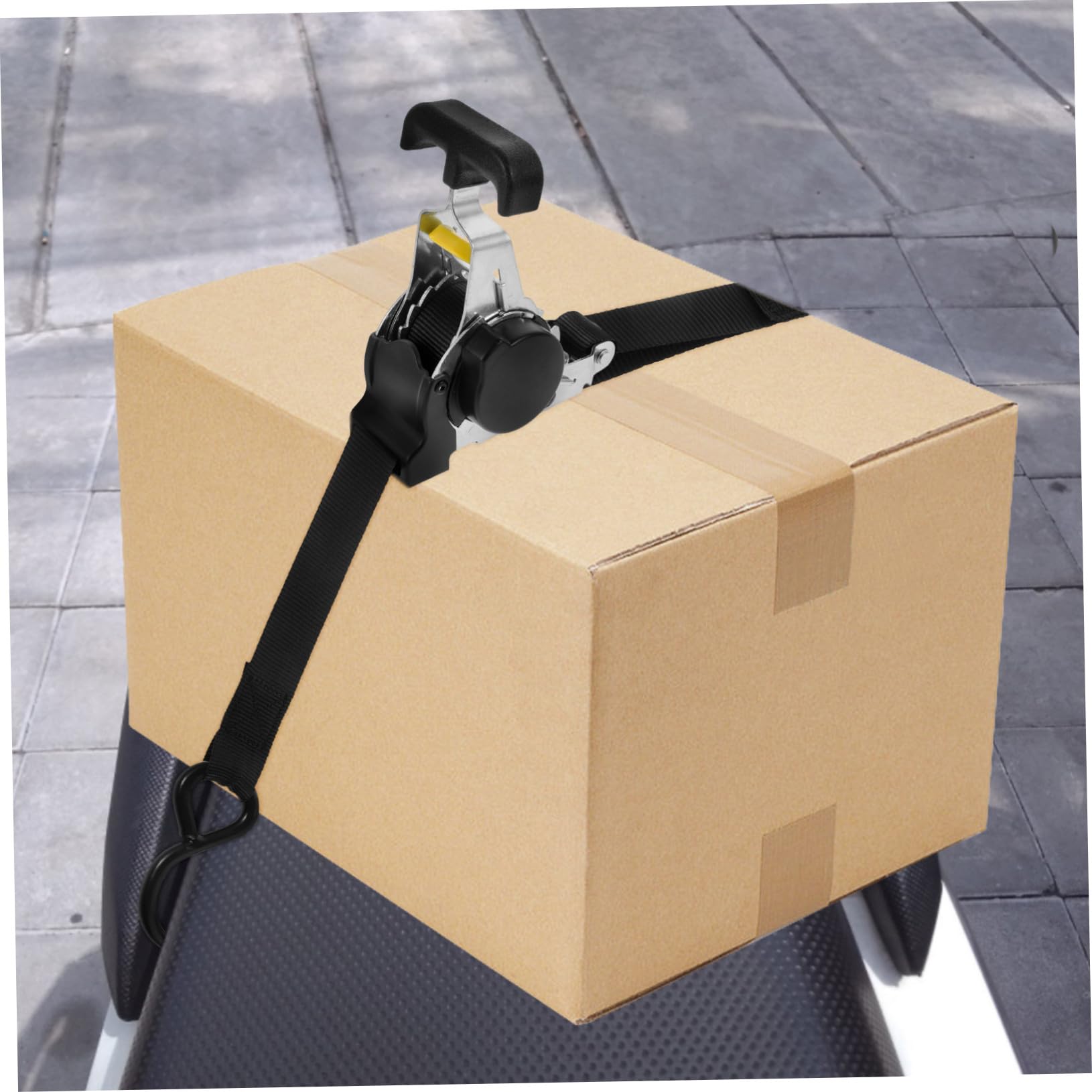Luxshiny Ratschengurt und Verstellbarer Länge aus Robustem Polyester zur Ladungssicherung mit Hoher Verschleißfestigkeit für Auto und Motorrad