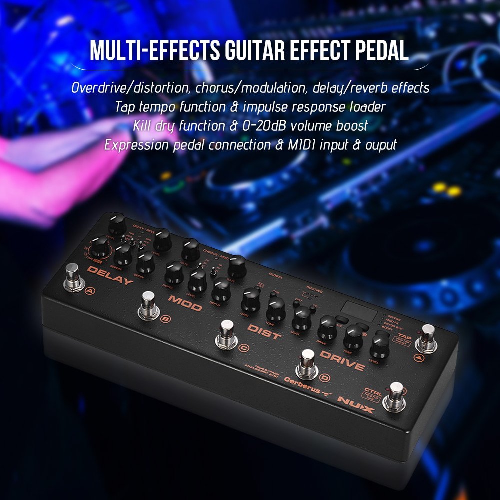 Buy Kalaok Cerberus Multieffects Guitar Effect Pedal Controller Processor Intergrated Overdrive