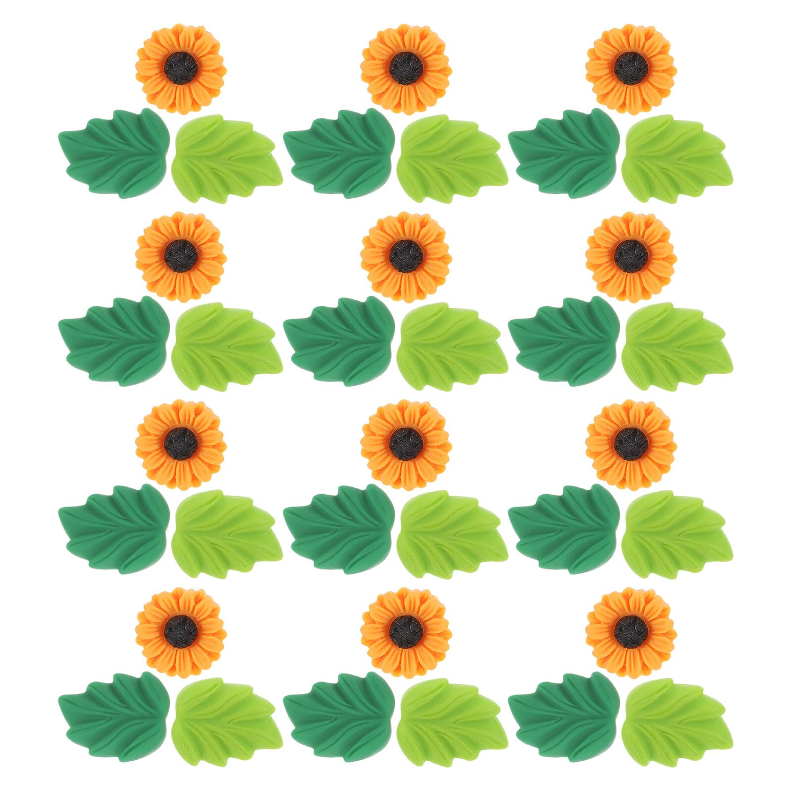 Chinchetas de girasol de resina forma de flor para tablones de anuncios