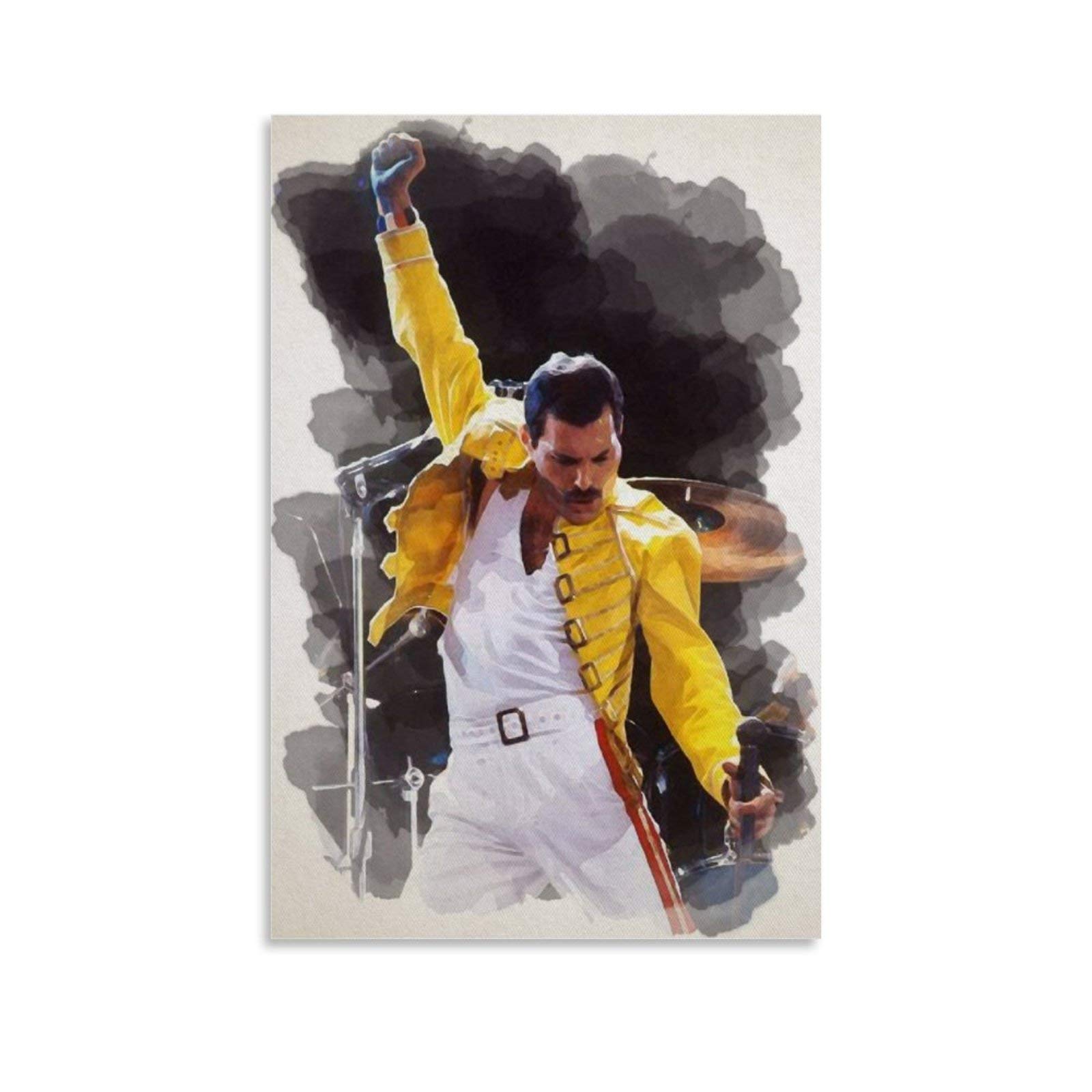 Freddie Mercury 15 Classic Rock Music Canvas Wall Art Poster Photograph Print Poster Celebrity Movie Star Icon 12x18inch(30x45cm)