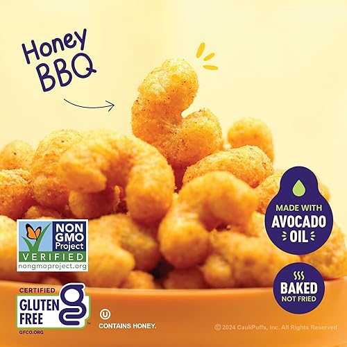 Miniatura 5 de CauliPuffs - Bocadillo inflado sin gluten de maíz, arroz y coliflor (15 bolsas de 0.75 onzas, paquete variado)