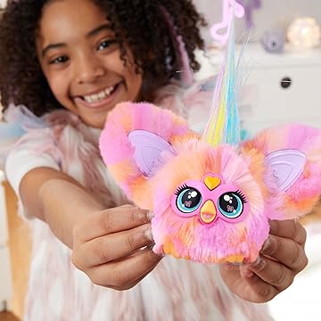 ファービー2 英語版　稼働品　リボン＆ショルダーバッグ＆スプーン付き Furby Baby/ファービーベイビー (Furby2/ファービー2)・Tiger