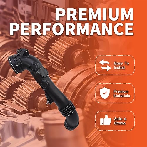 Miniatura 3 de labwork Manguera de admisión Intercooler Manguera a carcasa del acelerador 13717615026 Reemplazo para 2011 BMW 135i 335i