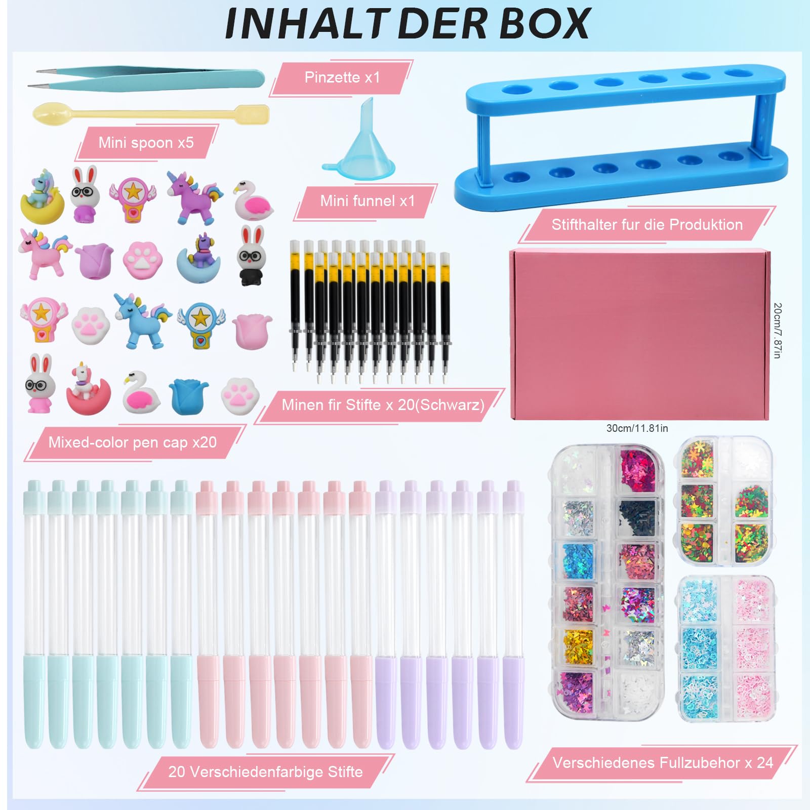 Fabrique a Stylo avec 72+ Accessoires, Kit Loisir Creatif Enfant 6-12 Ans