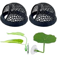 Betta Fish Hammock, Beta Beds for Fish Tank, Betta Floating Hide and Floating Log for Betta Fish, Set of 4 with Large and Small Hammocks Plus 2 Leaf Attachments