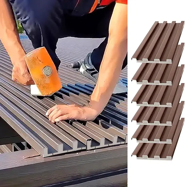 Geïsoleerde Sandwich Dakpanelen - 6 Stuks Aluminium Golfplaten voor Stallen & Tuinhuizen