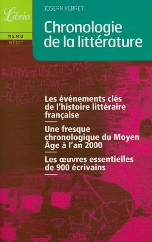 Chronologie de la littérature