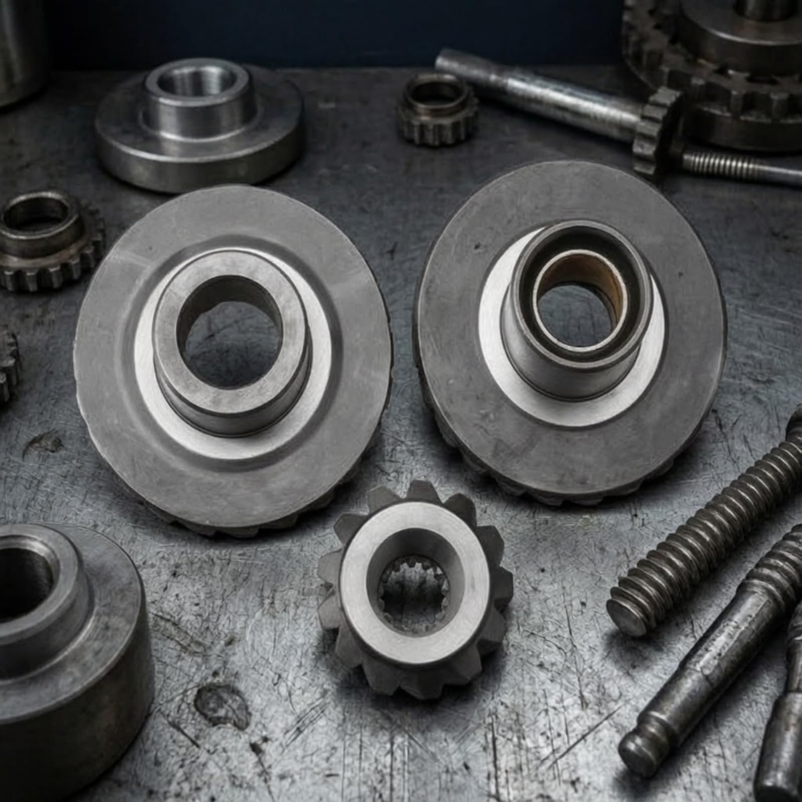 kowaku Ingranaggio Motore Set Cambio Trasmissione Fuoribordo Ingranaggi Ricambio Inox Funzione Ripristino Applicazioni Professionali Officina Meccanica Adatto per Riparazioni Motori Marini