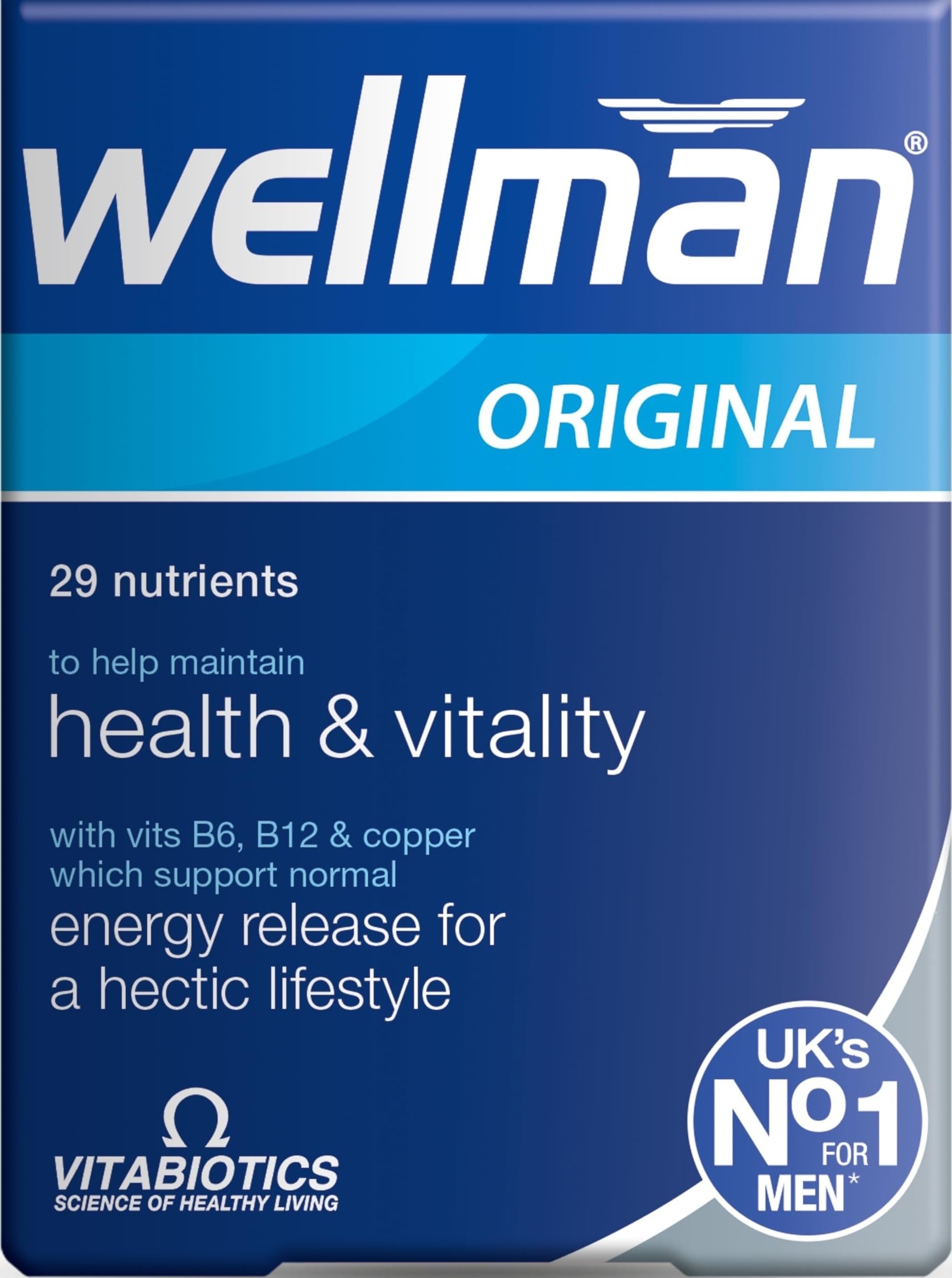 Vitabiotics Wellman Original Health&Vitality Tablets 30per pack-Vitamin&Mineral