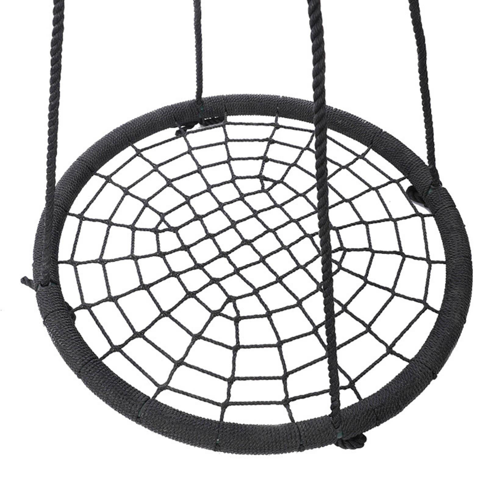 Tragbare Schaukel Aus Seil, 0 Kg, für Balkon, Garten, Schlafzimmer, Kindergeschenk, Schwarz