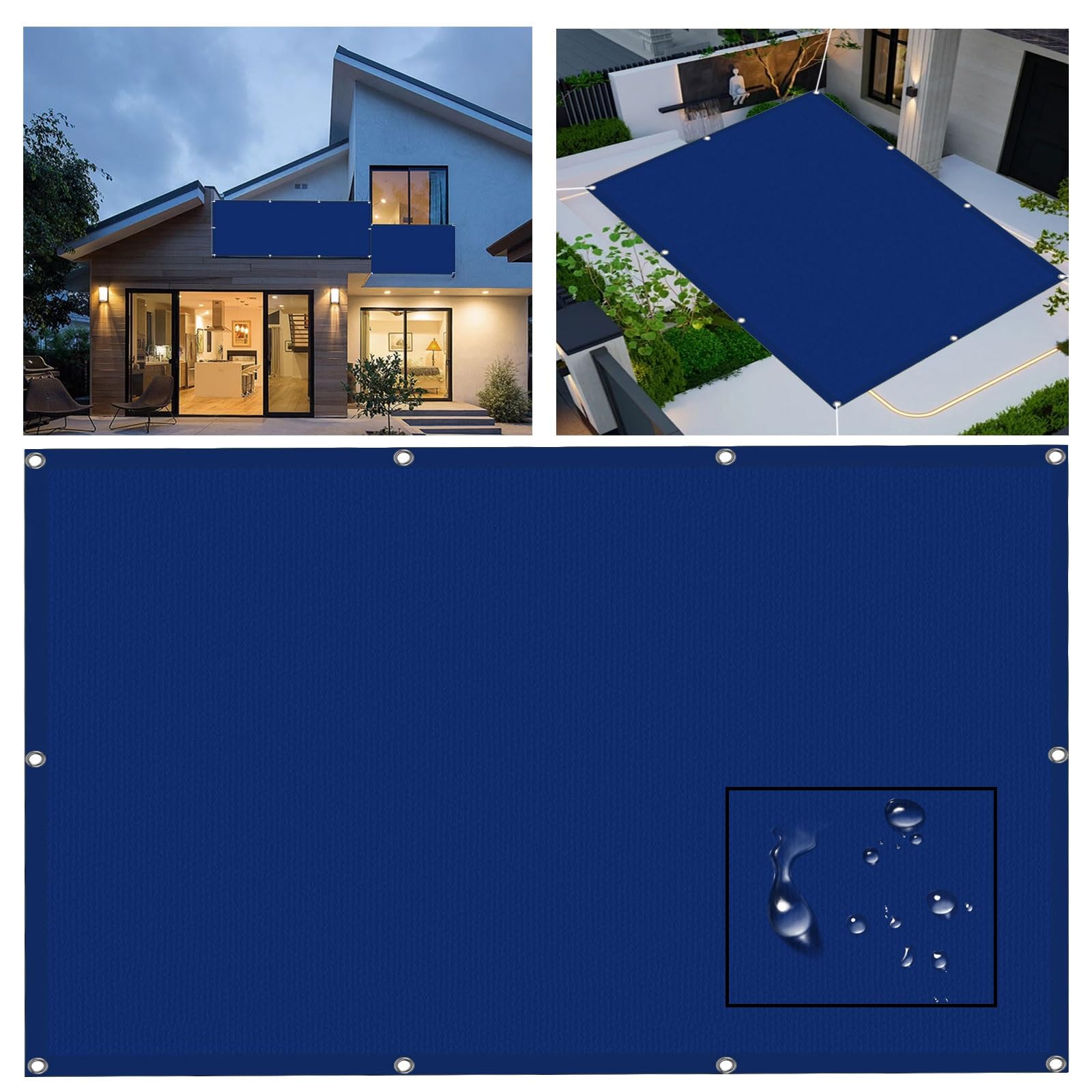 Voile d'ombrage étanche 3x4 m pour prolonger vos déjeuners sur la terrasse et au jardin