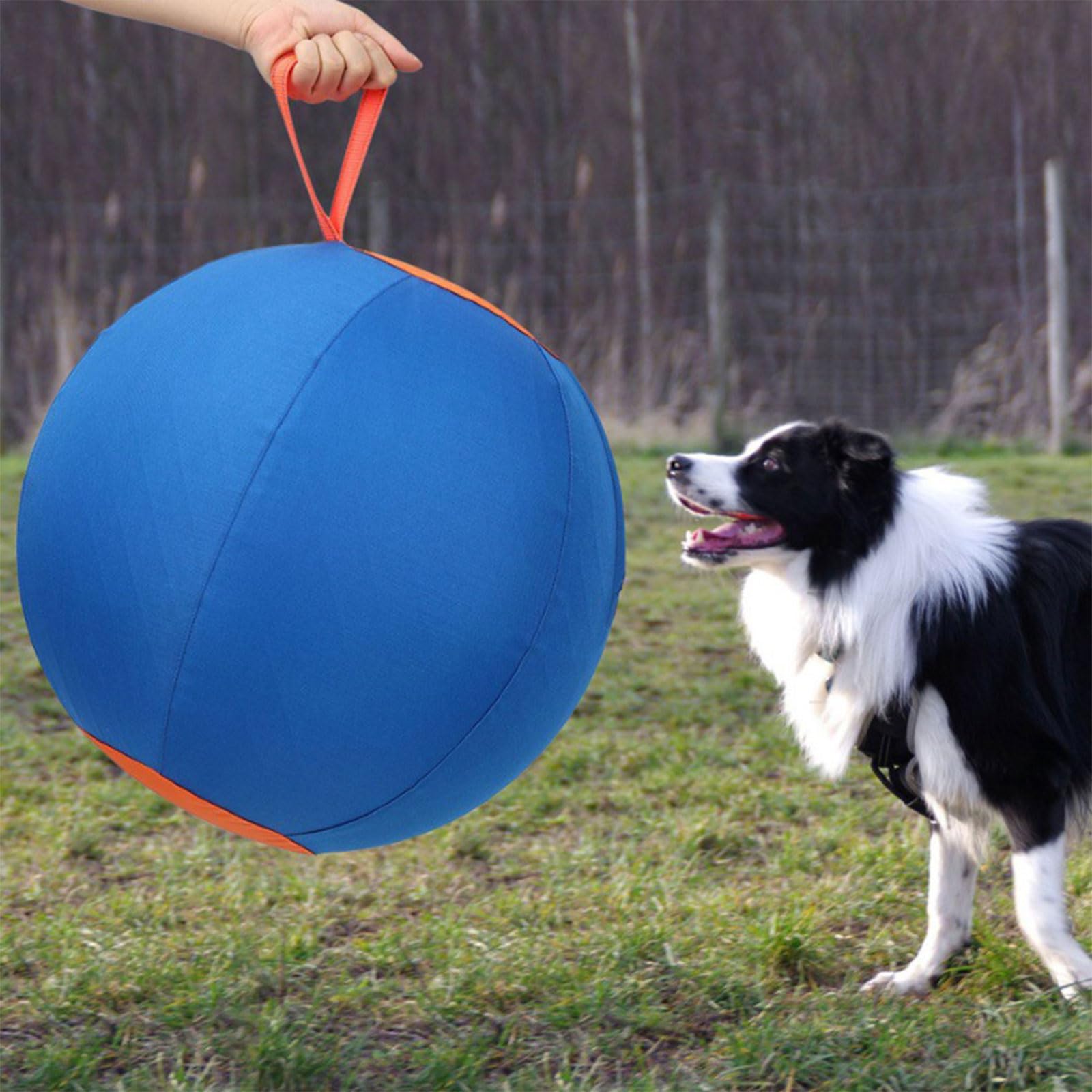 ordinarYone Balle gonflable durable pour chiens avec fermeture éclair pour un gonflage rapide et un jeu pour l'entraînement et les masticateurs agressifs