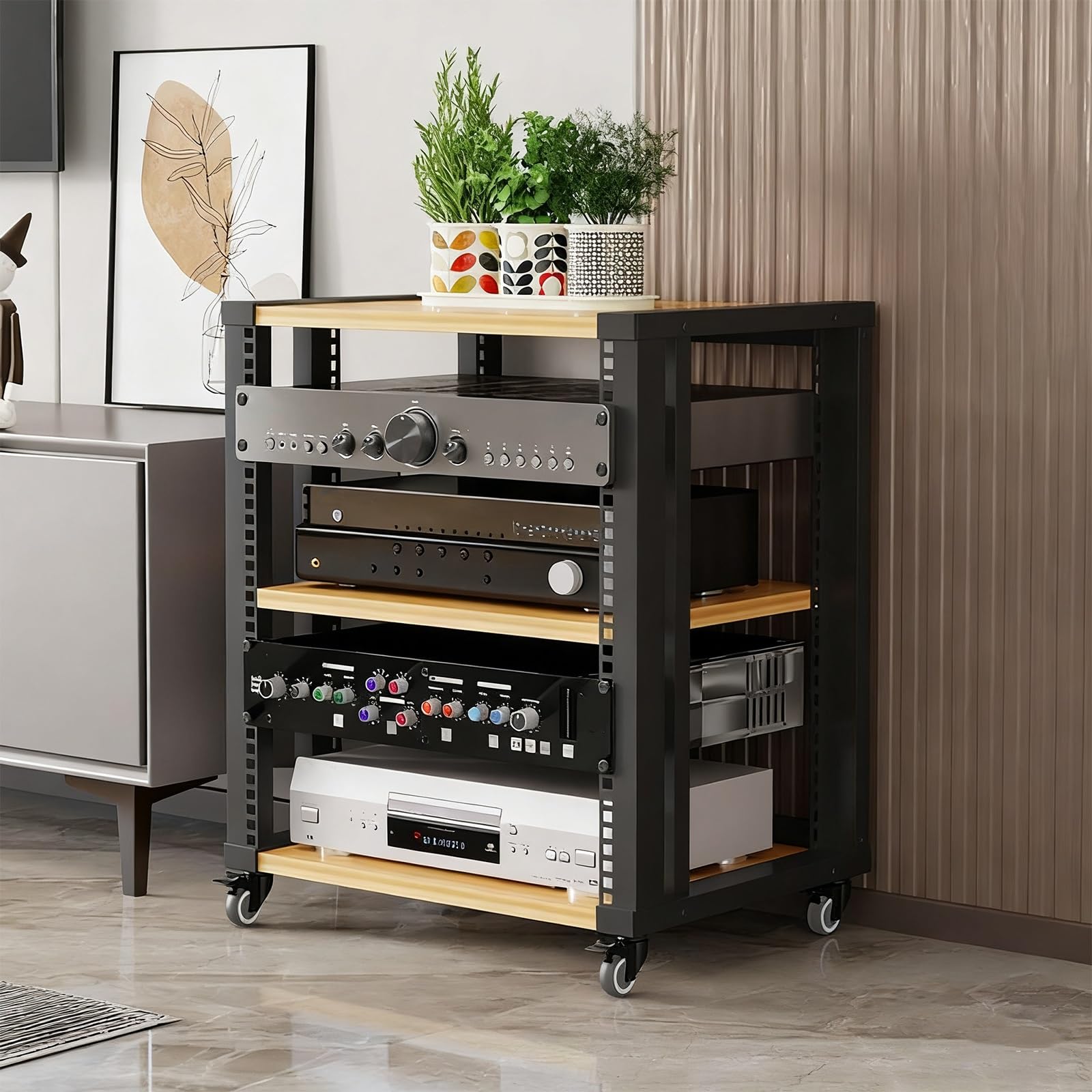 Soporte AV para reproductor de discos y consola multimedia de 64 cm para hogar