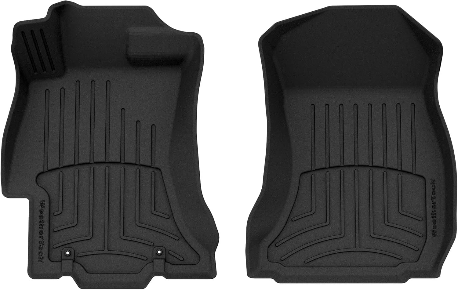 WeatherTech FloorLiner HP Custom Fit Floor Mats for Subaru Crosstrek, WRX STi, XV Crosstrek - 1st Row (444391IM), Black