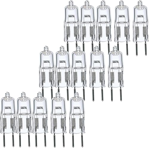 Miniatura 1 de Satco S3156 - Bombilla halógena T4 de 75 vatios 75 W 12 V BI-PIN HLGN 75 vatios Halógeno T4 transparente 2000 horas nominales promedio 1350 lúmenes