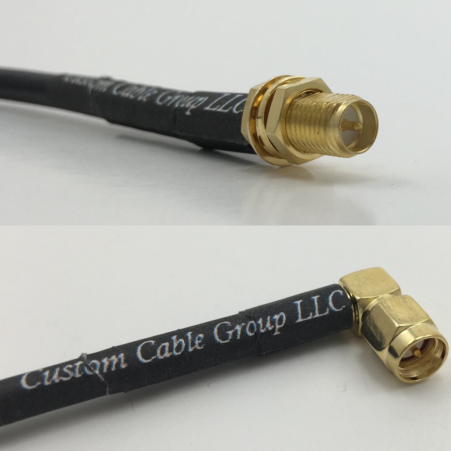 3 feet RG405 RP-SMA FEMALE to SMA MALE ANGLE Pigtail Jumper RF coaxial cable 50ohm Quick USA Shipping