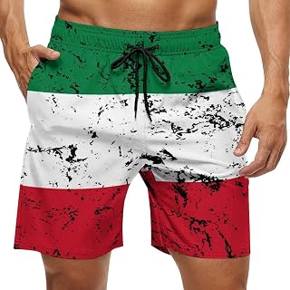 Men's Albania Flag Beach Shorts Graphics Shorts Drawstring Shorts,