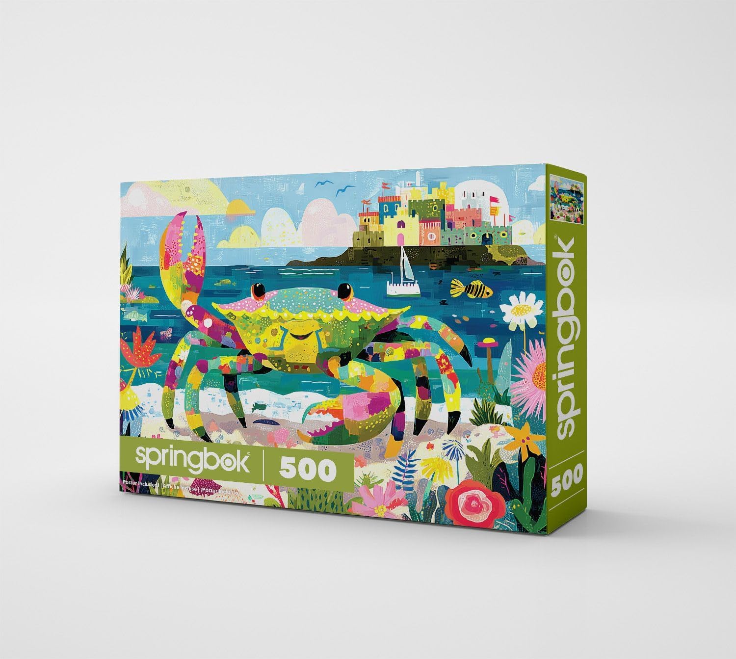 Springbok Seaside Colorful Crab 500 Piece Jigsaw Puzzle for Adults image 2