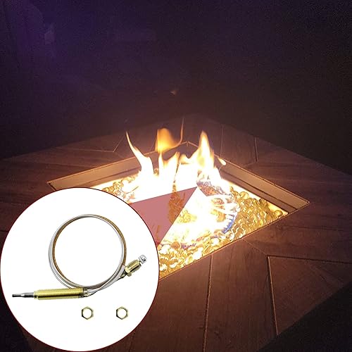 Miniatura 2 de MENSI Universal M8X1 - Sensor térmico de temperatura y seguridad de llama para fogatas de gas natural propano, chimenea de 24 pulgadas