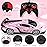 Growsland Remote Control Car for Girls, 1:18 Pink RC Cars Toys for Kids Girl Electric Vehicle Toy Car Hobby Racing Car with Lights & Controller, Birthday Gifts for Girl Boys Age 3 4 5 6 7 8 9 Year Old