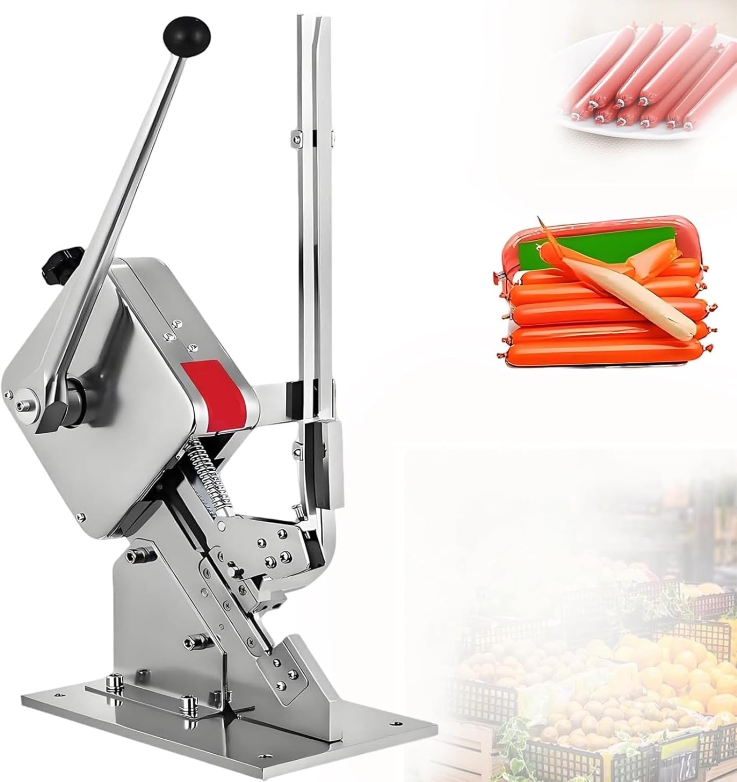 ASerZenith Manual U-Shape Sausage Clipper, 150-200 Clips Capacity, Clipping Machine With Buckles For Plastic Bags And Food Bags,U502-12000