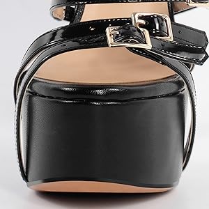 Amazon.com | VERISSON Women's Peep Toe Platform Sandals