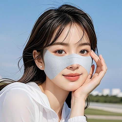 Miniatura 2 de Parche de protección solar  Protector UV facial, protector de ojos de ciclismo  Protector solar transpirable y cómodo con diseño ligero, accesorio